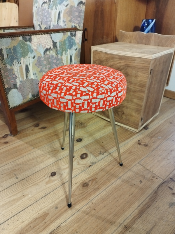 60s/70s stool with a makeover