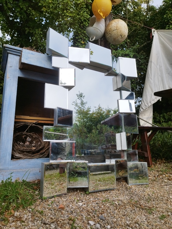 Miroir années 80 space age