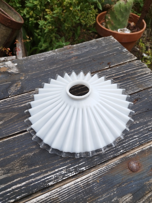 Opaline lace lampshade 