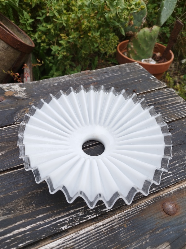 Opaline lace lampshade 