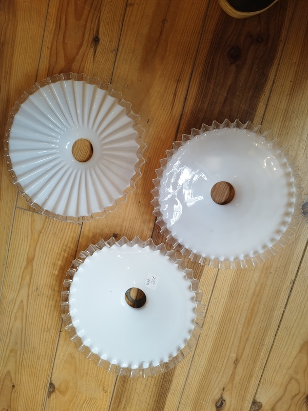 Opaline lace lampshade 