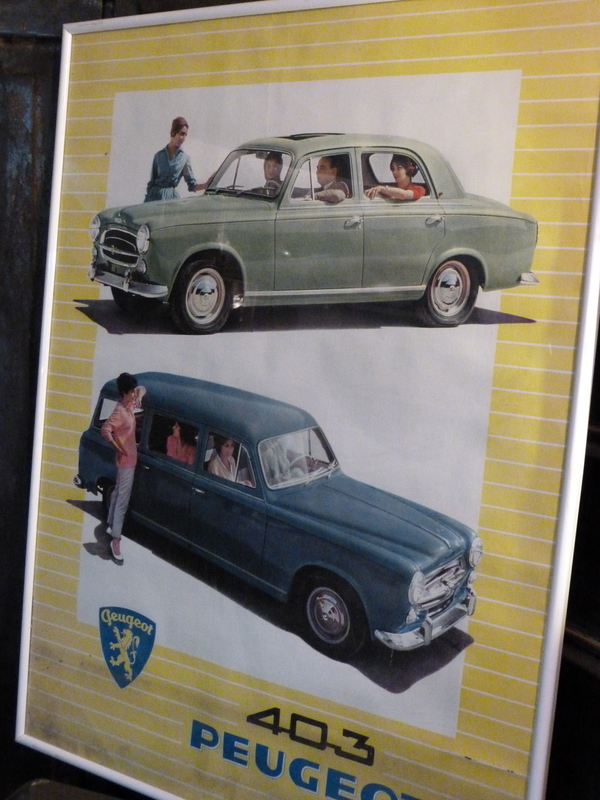 Peugeot 403 60s poster