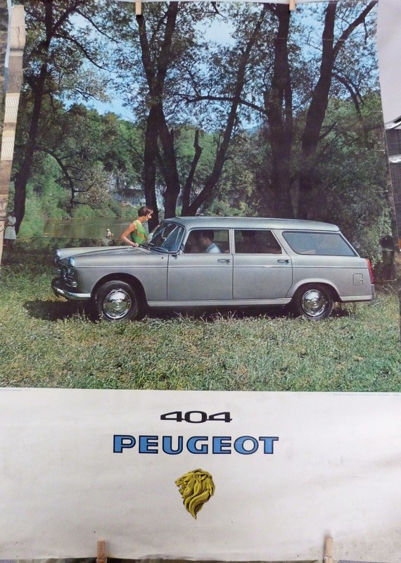 Peugeot 404 station wagon poster