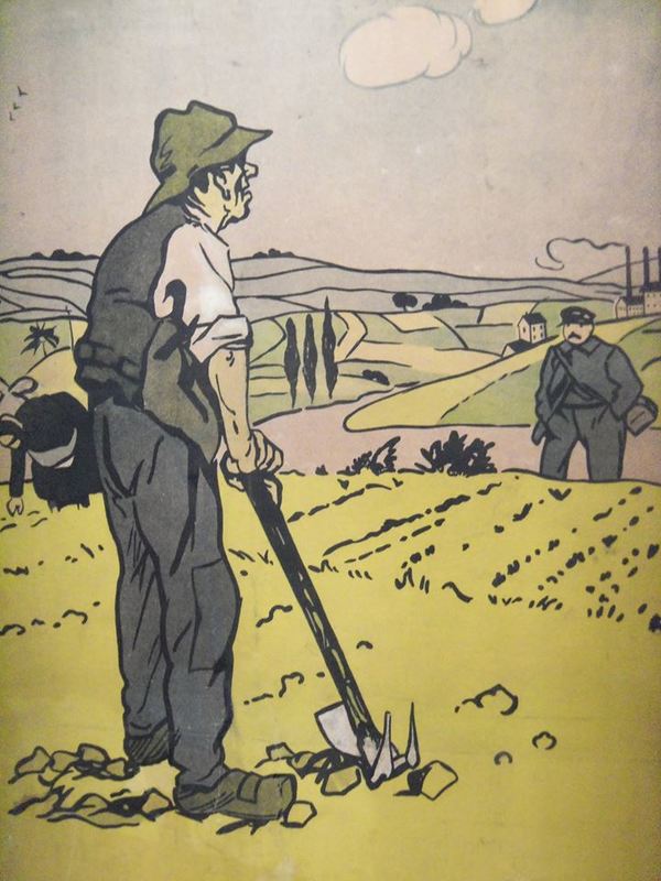 Poster on 1919 panel