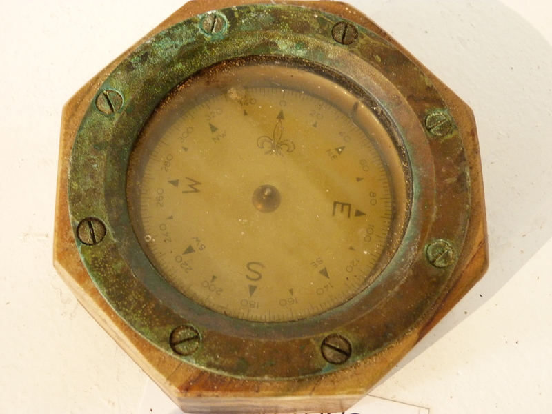 Old marine compass