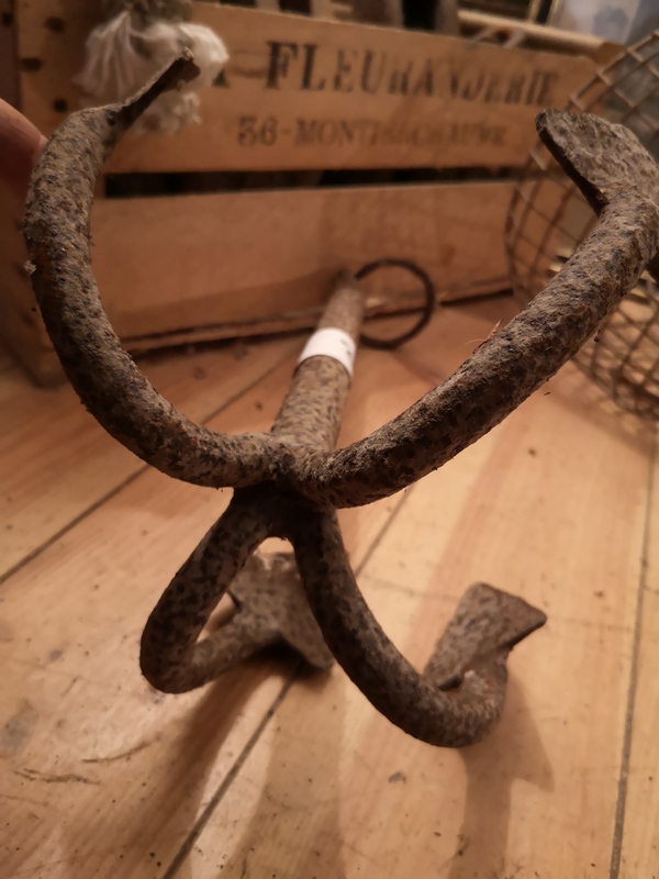 Old cast iron anchor