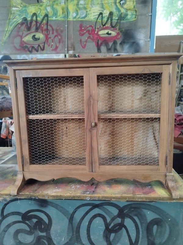 Old crockery display case 