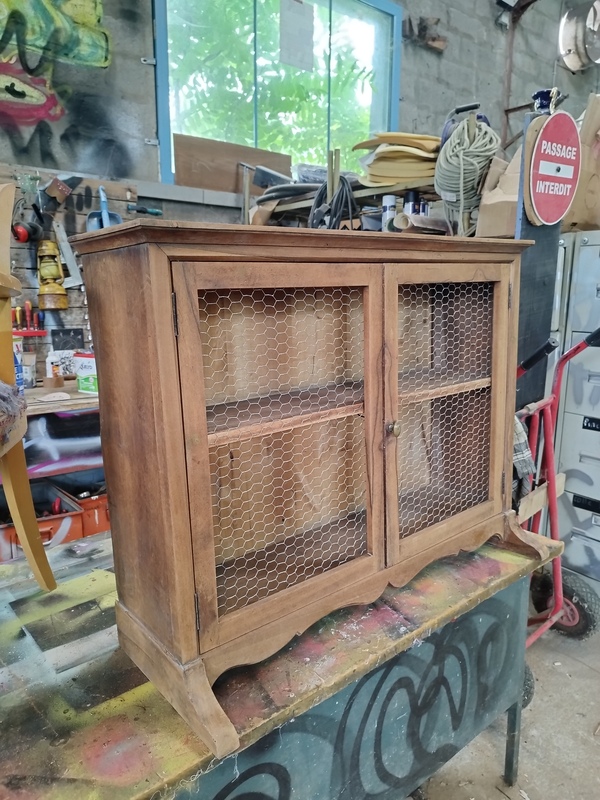 Old crockery display case 