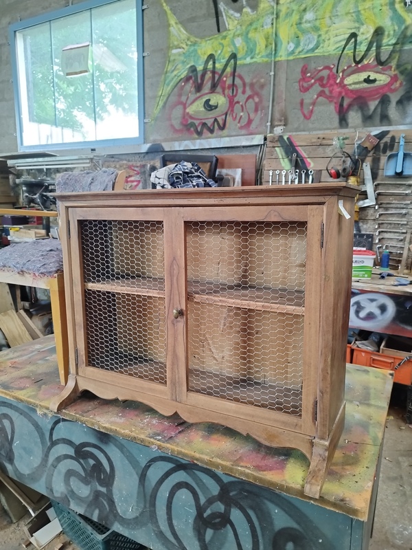 Old crockery display case 