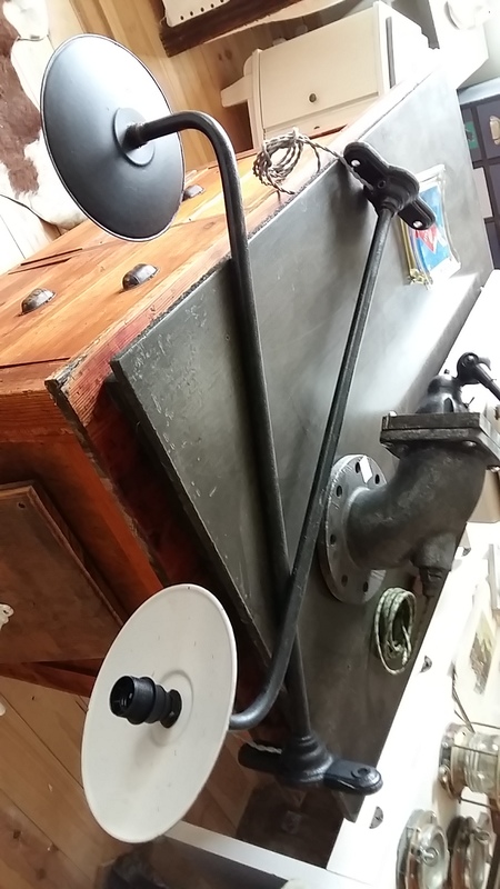 Cast iron wall light