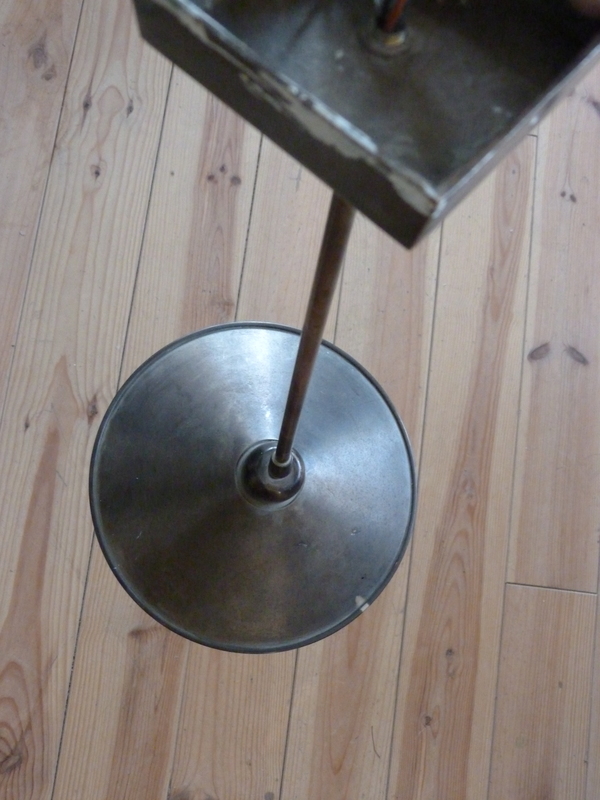 Nickel-plated brass wall lamp