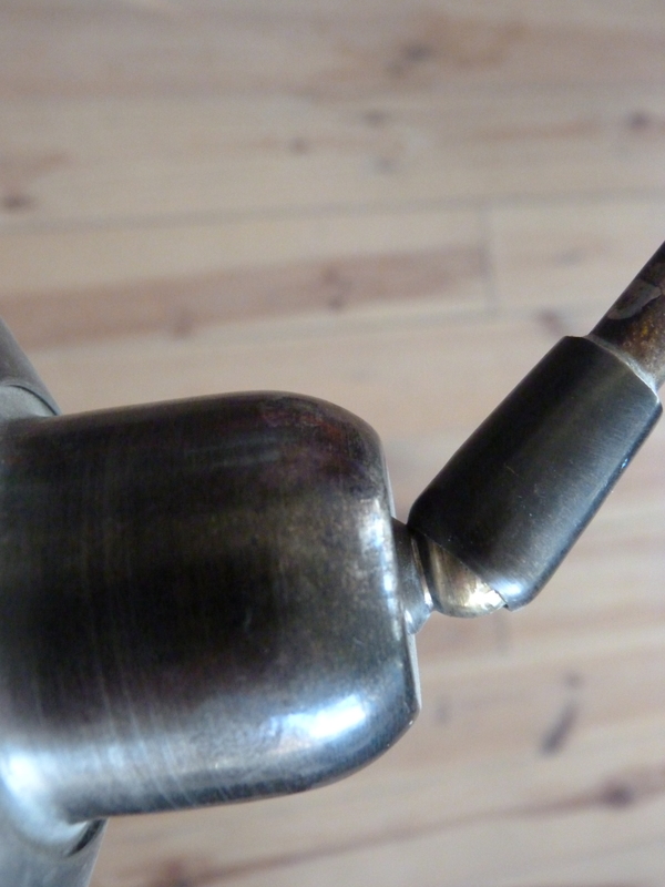 Nickel-plated brass wall lamp