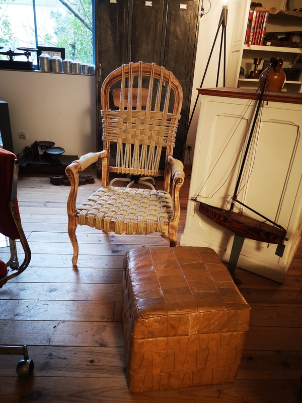 Fauteuil voltaire matelotage