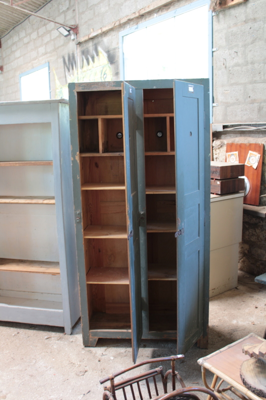 1950s wooden locker room 