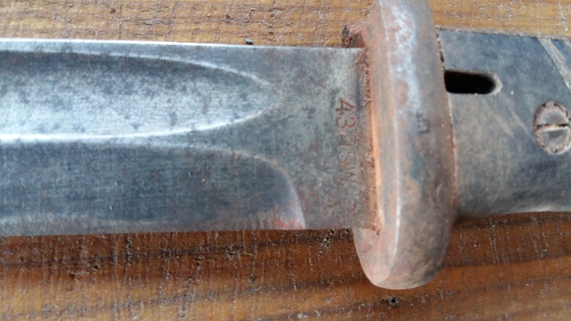 German bayonet ASW 43 and its ww2 furnace