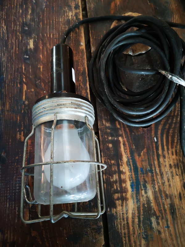 Old portable lamp