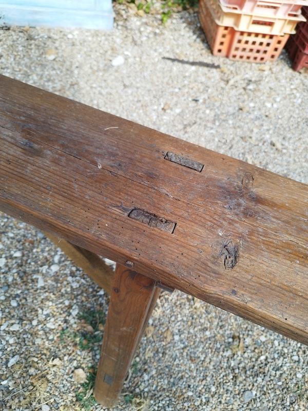 Antique wooden bench 