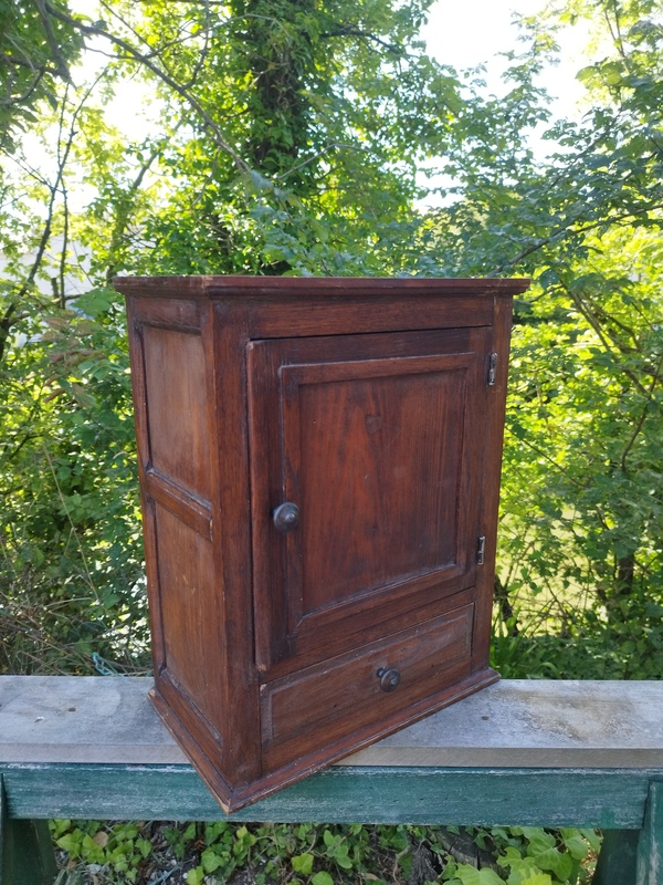 Old wooden medicine box 