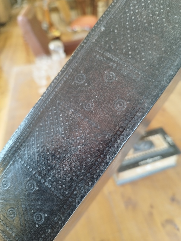 Leather box from the early 20th century