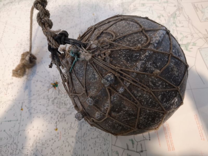 Old aluminum buoy