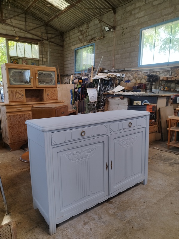 Antique wooden sideboard from the 50s