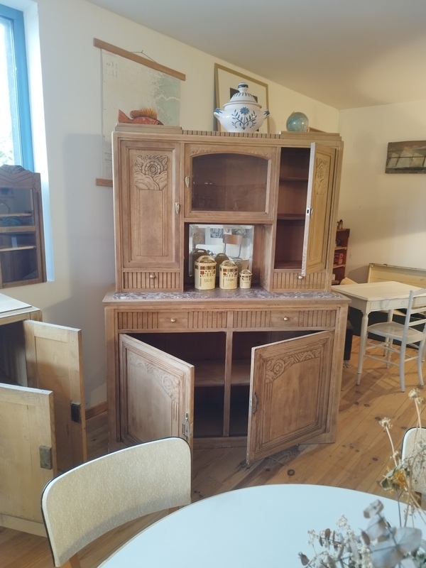 Restored art deco two-body sideboard