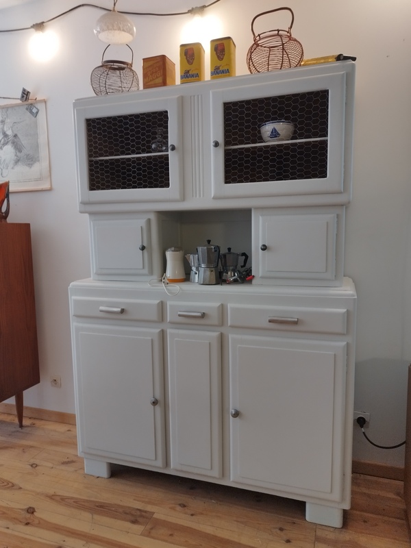 Mado sideboard painted white 1950s