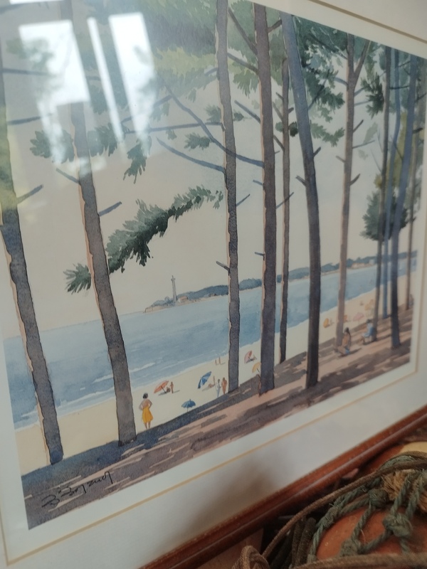 Old watercolor frame Royan