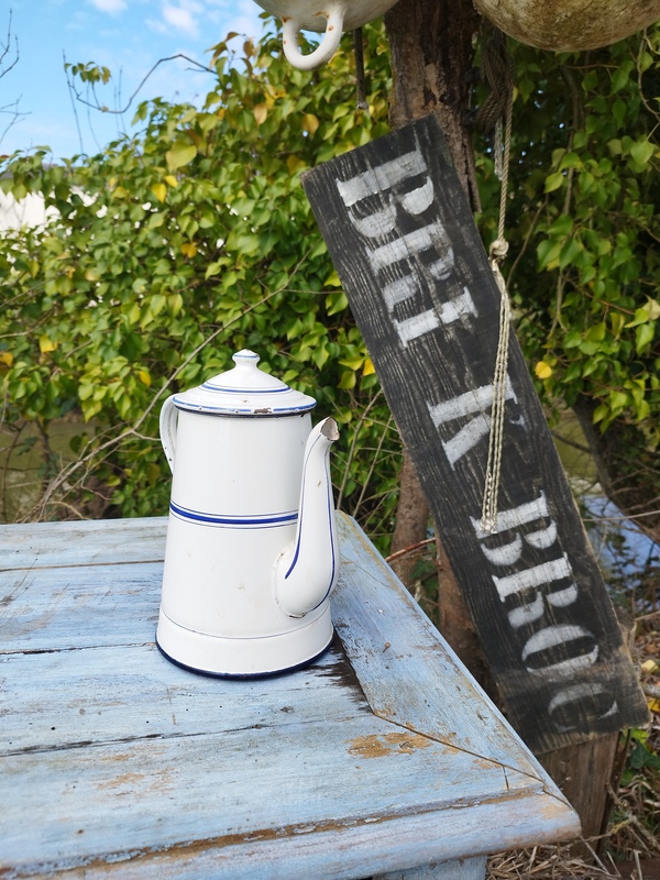 Japy enamel coffee pot