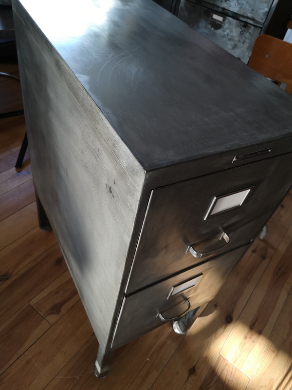 Metal box for storing files