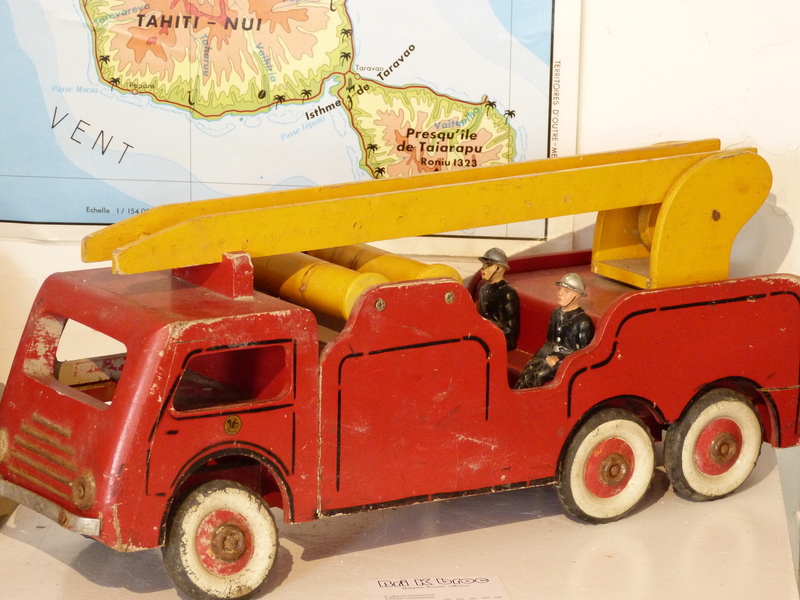Wooden fire truck