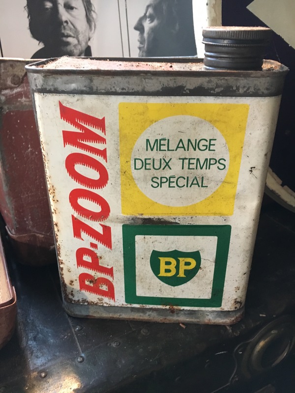 Bidon d'huile BP solex mobylette vespa