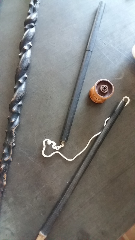 Rod with diabolo game system 19th