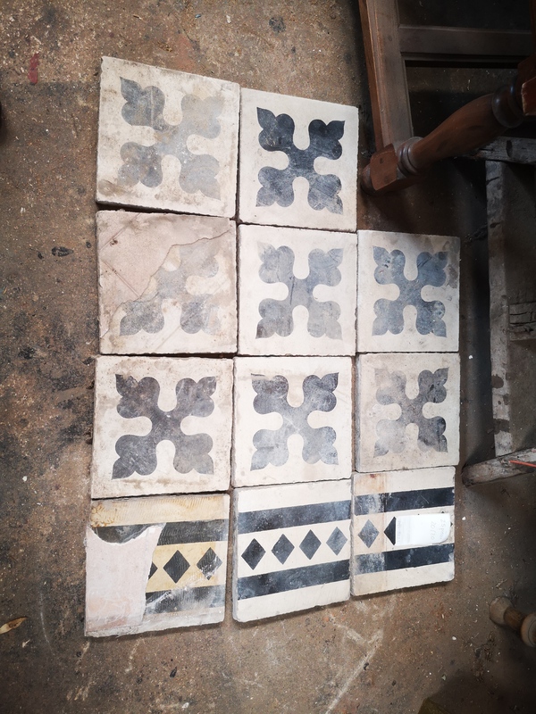 old cement tiles