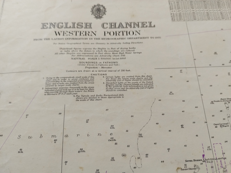 English Channel Marine Chart
