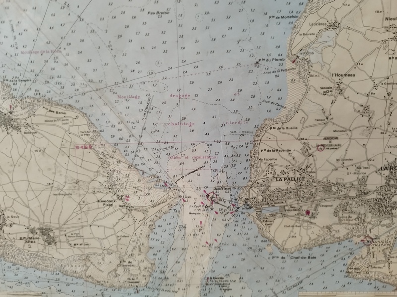 Nautical chart Ile de Ré La Rochelle