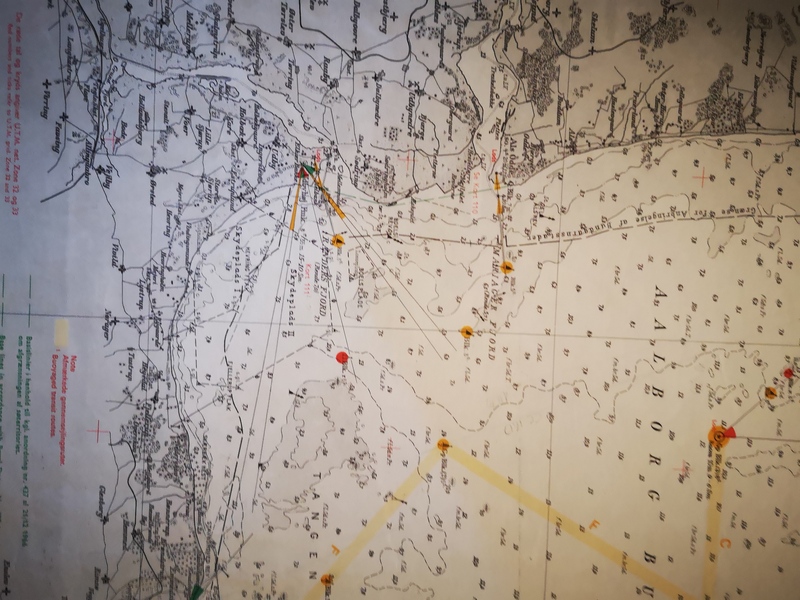 Kattegat vintage nautical chart