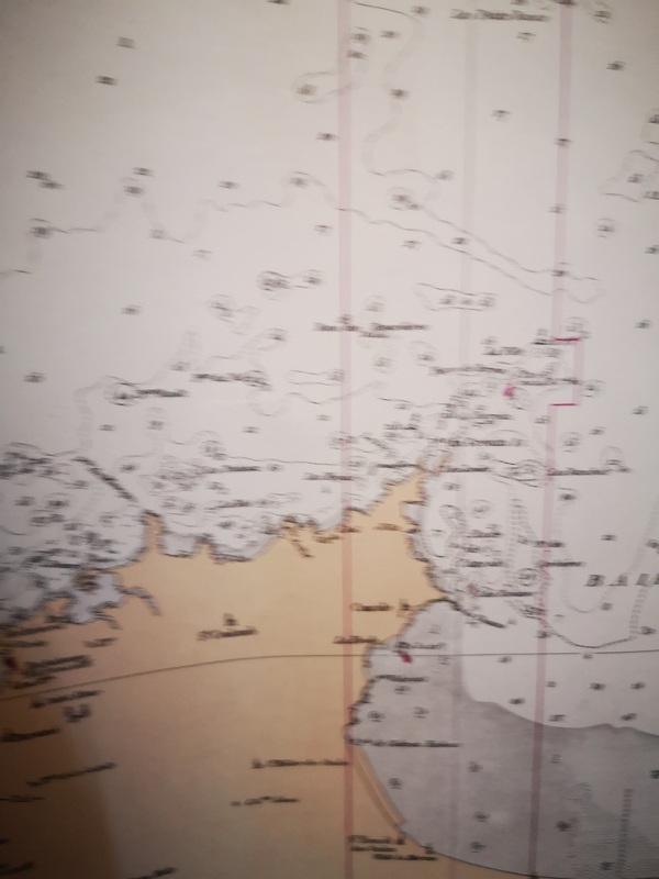 Vintage nautical chart st malo saint michel le havre jersey