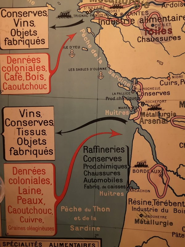 School map of industrial France