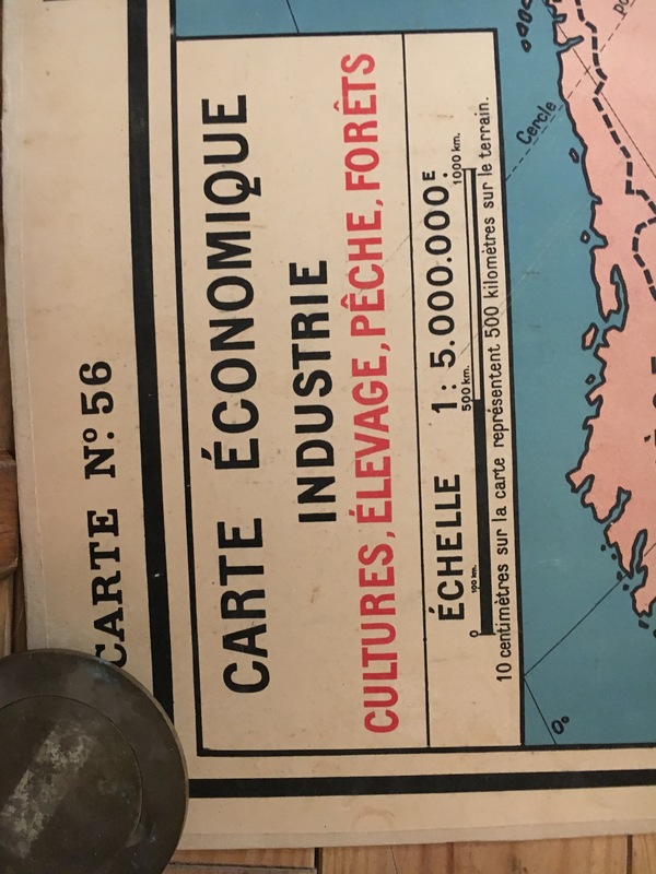 Vintage school card USSR 