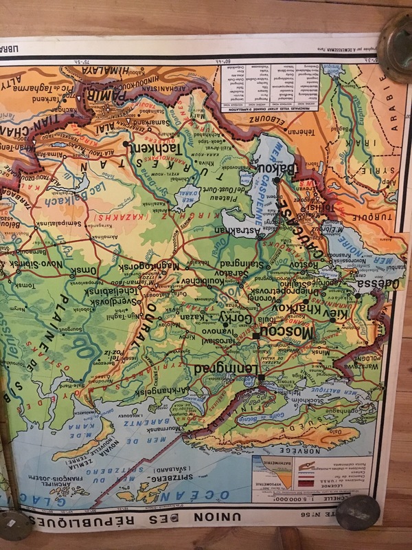 Vintage school card USSR 