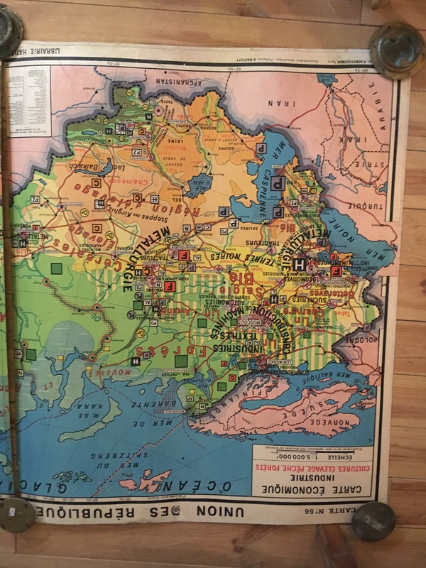 Vintage school card USSR 