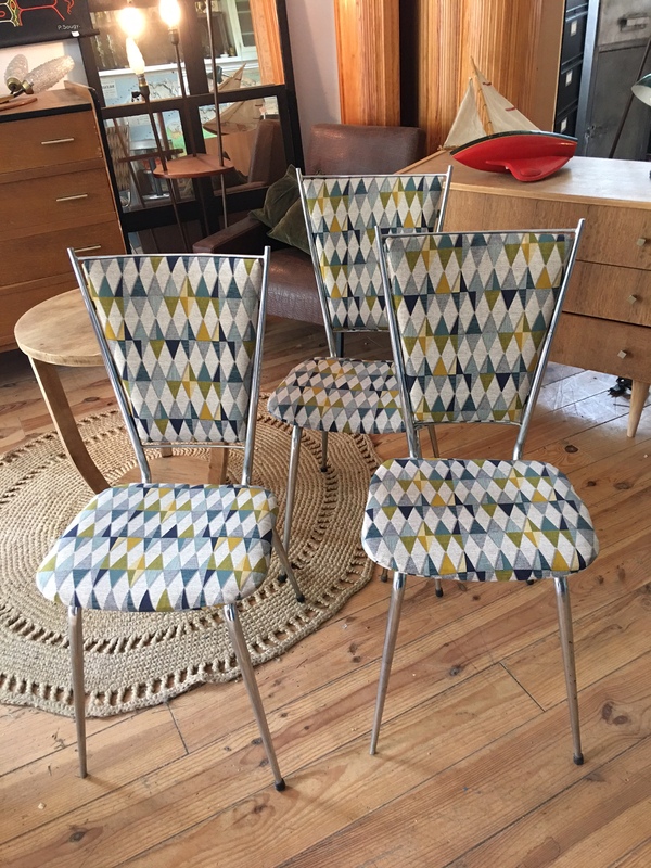 metal and fabric chair