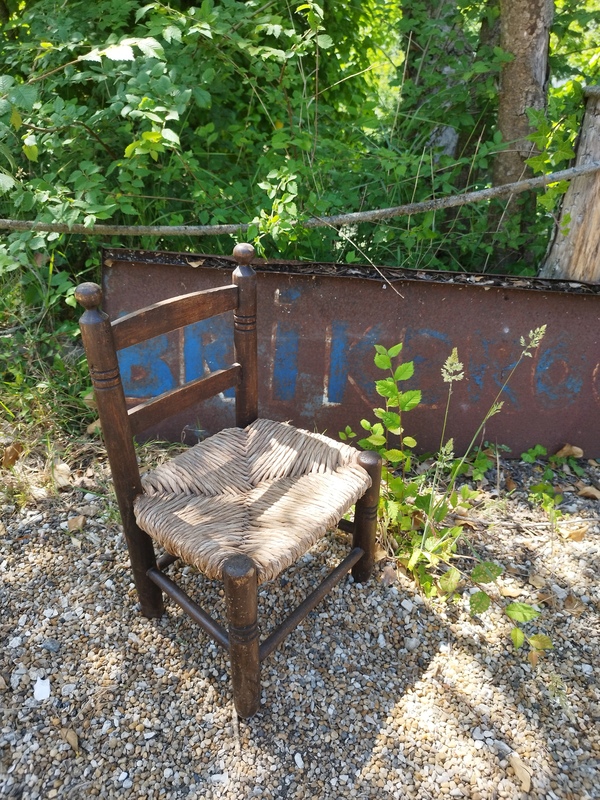 Children's straw chair