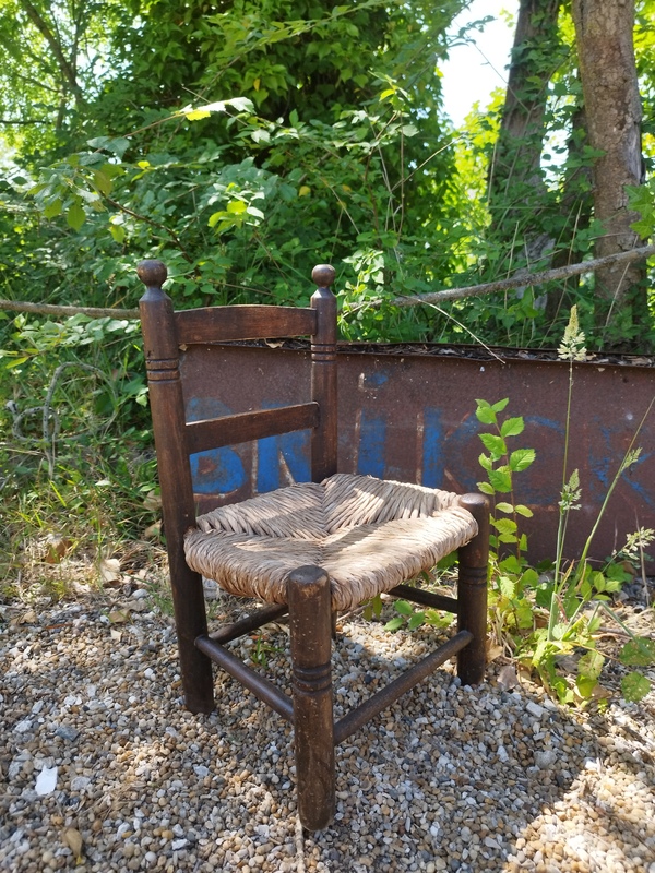 Children's straw chair