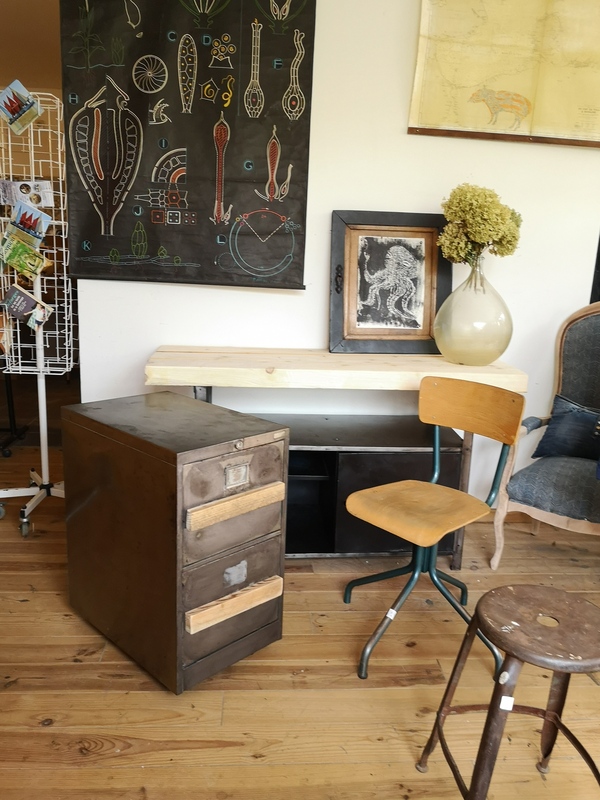 Two-drawer filing cabinet