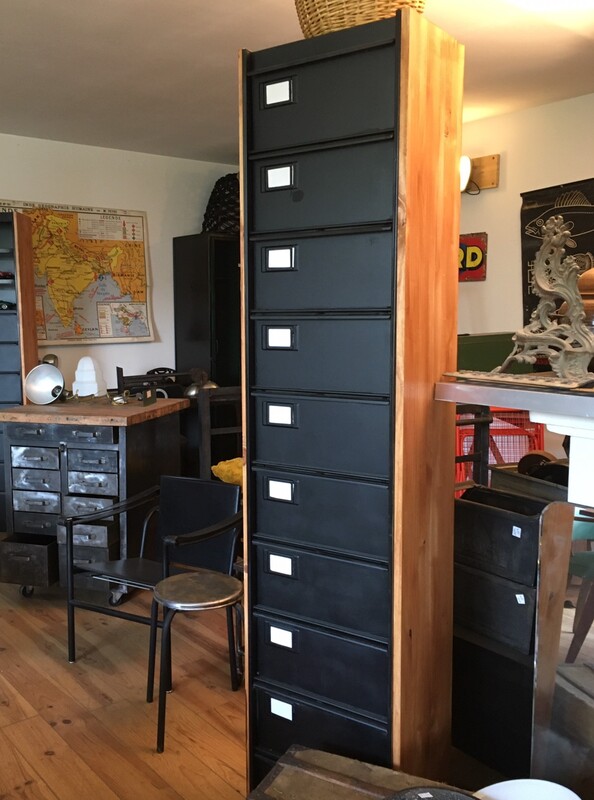 Restored industrial furniture