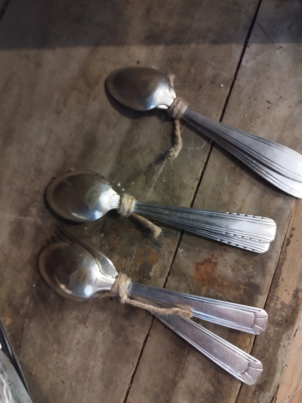 Antique silver cutlery