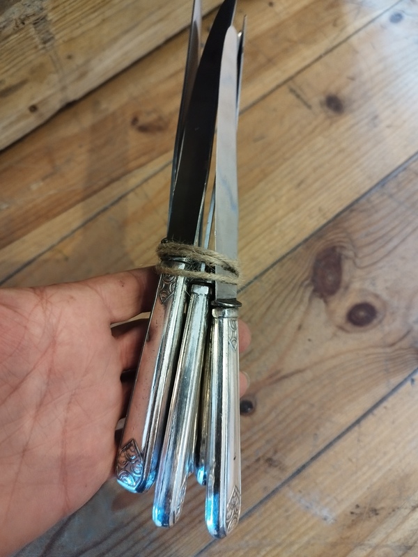 Antique silver cutlery