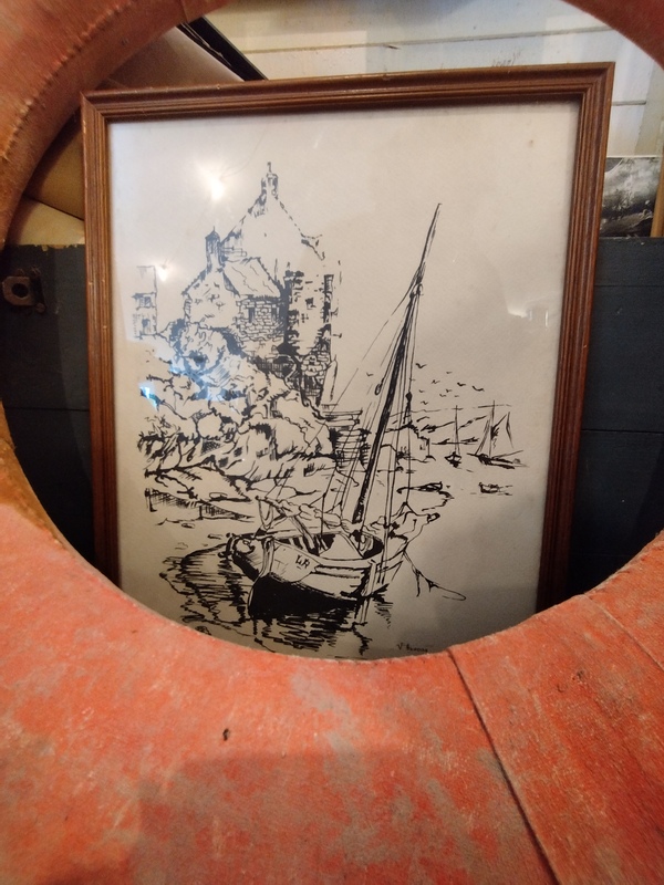 Drawing of the port of La Rochelle